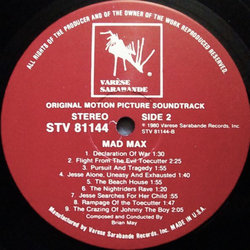 Mad Max Soundtrack (Brian May) - cd-inlay