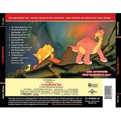 The Land Before Time Soundtrack (James Horner, Diana Ross) - CD Back cover