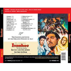 Ivanhoe Soundtrack (Mikls Rzsa) - CD Back cover