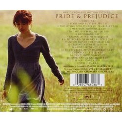 Pride & Prejudice Soundtrack (Dario Marianelli) - CD Back cover