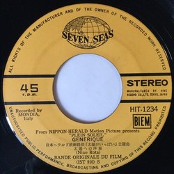 Plein soleil Soundtrack (Nino Rota) - cd-inlay