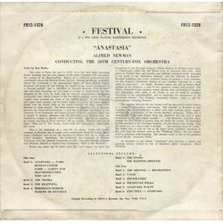 Anastasia Soundtrack (Alfred Newman) - CD Trasero