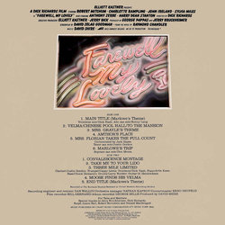 Farewell, My Lovely Soundtrack (David Shire) - CD Back cover