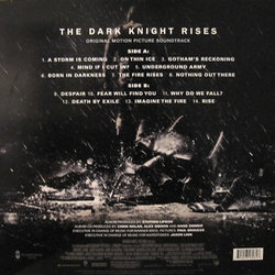 The Dark Knight Rises Soundtrack (Hans Zimmer) - CD Achterzijde