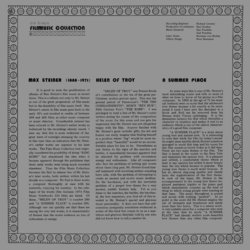 A Summer Place & Helen of Troy Soundtrack (Max Steiner) - CD Achterzijde