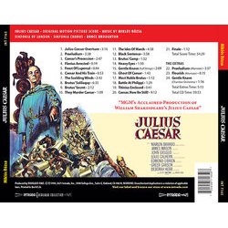 Julius Caesar Soundtrack (Mikls Rzsa) - CD Achterzijde