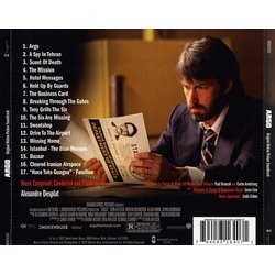 Argo Soundtrack (Alexandre Desplat) - CD Back cover