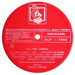 La Cosa Comica Soundtrack (Ennio Morricone) - cd-inlay