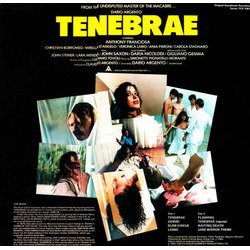 Tenebrae Soundtrack (Massimo Morante, Fabio Pignatelli, Claudio Simonetti) - CD Back cover