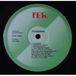 Tenebrae Soundtrack (Massimo Morante, Fabio Pignatelli, Claudio Simonetti) - cd-inlay