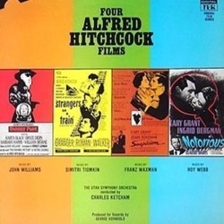 Four Alfred Hitchcock Films Soundtrack (Dimitri Tiomkin, Franz Waxman, Roy Webb, John Williams) - CD cover