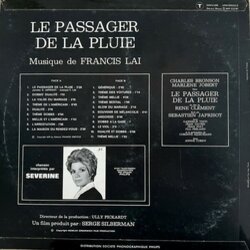 Le Passager de la Pluie Soundtrack (Francis Lai) - CD Back cover