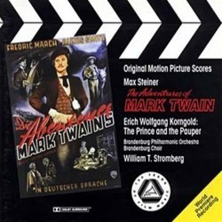 The Adventures of Mark Twain / The Prince and the Pauper Soundtrack (Erich Wolfgang Korngold, Max Steiner) - CD cover