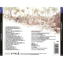 Lo Imposible Soundtrack (Fernando Velzquez) - CD cover