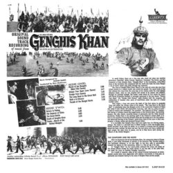 Genghis Khan Soundtrack (Dusan Radic) - CD Back cover