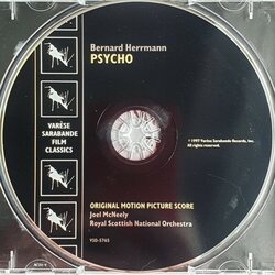 Psycho Soundtrack (Bernard Herrmann) - cd-cartula