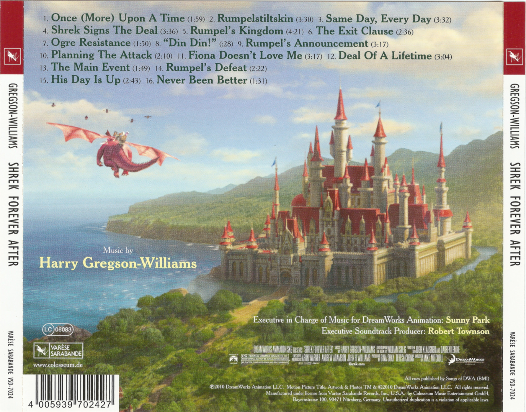 Film Music Site Shrek Forever After Soundtrack (Harry Gregson. www.filmmusi...