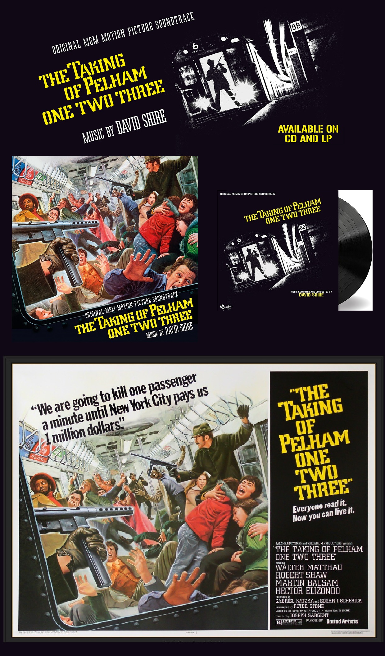 The Taking of Pelham One Two Three (LP and Cd)