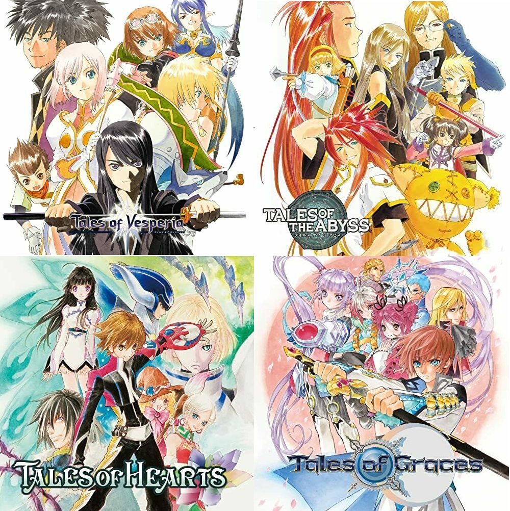 Tales of Graces (2008) / Tales of the Abyss (2008) / Tales of Vesperia (2008) / Tales of Hearts 2008)