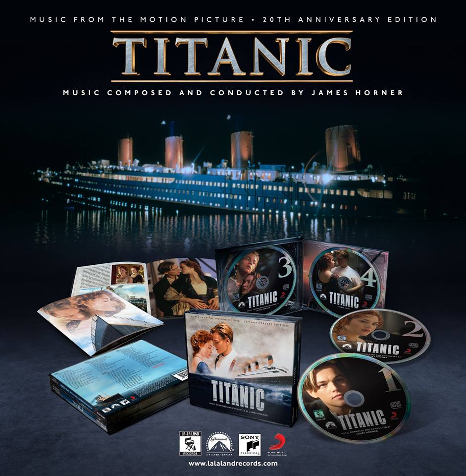 Film Music Site - Titanic Soundtrack (James Horner) - La-La Land Records  (2017) - 20th Anniversary Edition