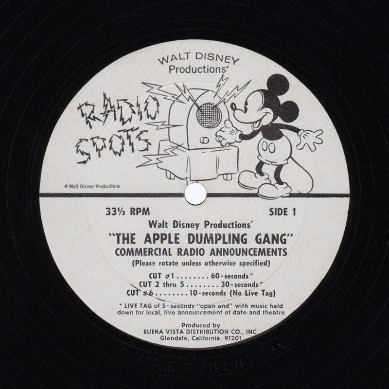  The Apple Dumpling Gang (Commercial Radio Announcements)