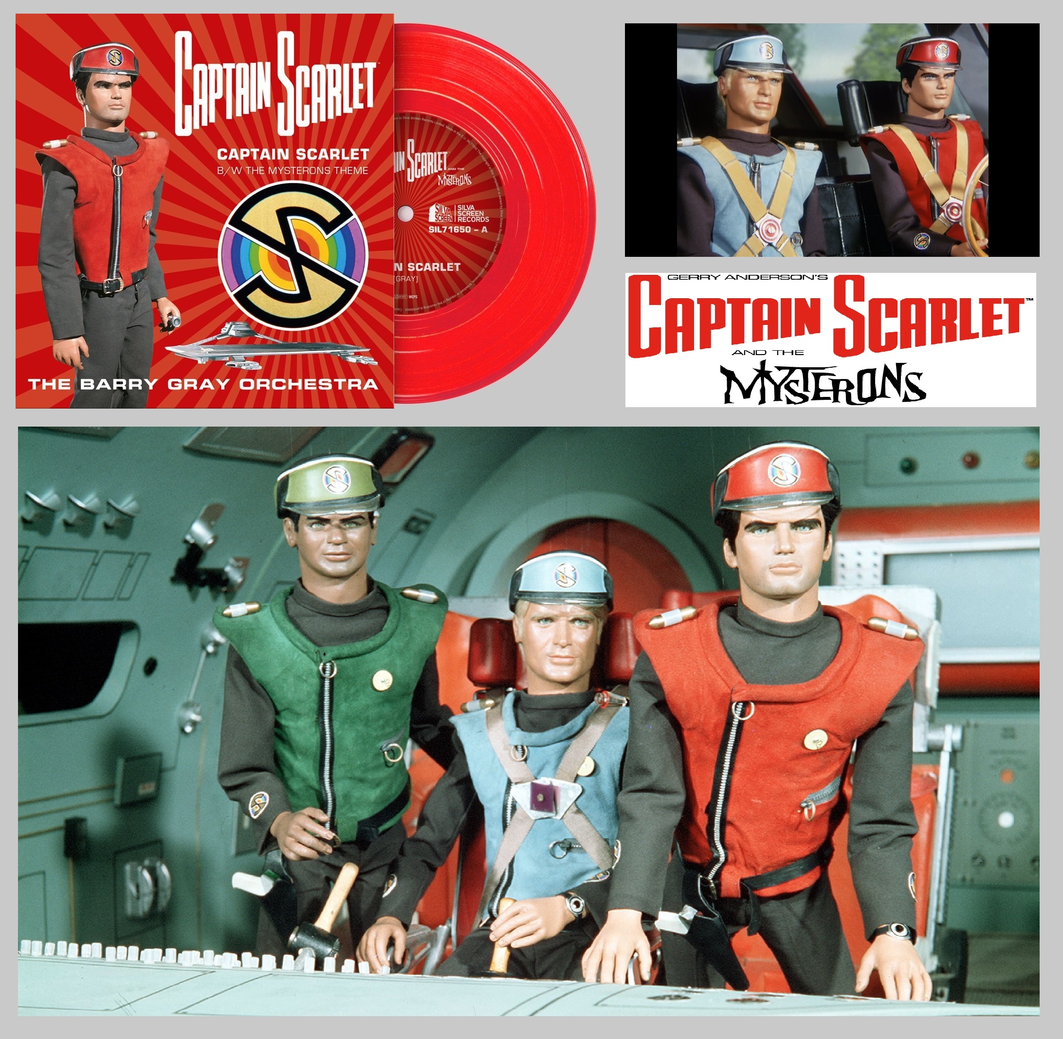 Captain Scarlet and The Mysterons (7″ single 45t)