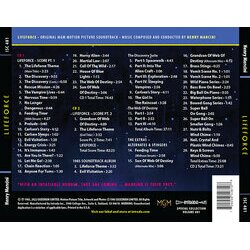 Lifeforce Soundtrack (Henry Mancini) - CD Back cover