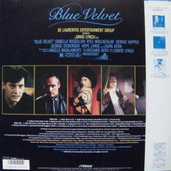Blue Velvet サウンドトラック (Angelo Badalamenti) - CD裏表紙