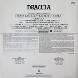Dracula Ścieżka dźwiękowa (John Williams) - Tylna strona okladki plyty CD