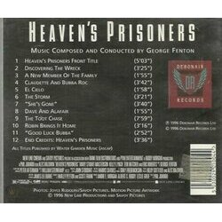 Heaven's Prisoners サウンドトラック (	George Fenton) - CD裏表紙