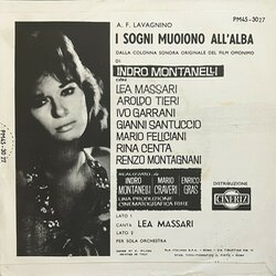 I Sogni Muoiono All'Alba Soundtrack (Angelo Francesco Lavagnino) - CD Achterzijde