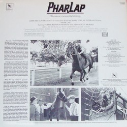 Phar Lap Trilha sonora (Bruce Rowland) - CD capa traseira