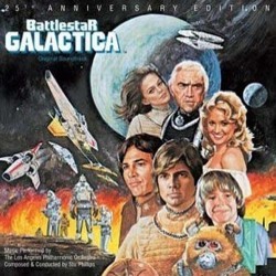 Battlestar Galactica Trilha sonora (Glen A. Larson, Stu Phillips) - capa de CD