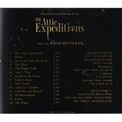 The Attic Expeditions Ścieżka dźwiękowa (David Reynolds) - Tylna strona okladki plyty CD