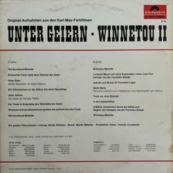Unter Geiern / Winnetou II Bande Originale (Martin Böttcher) - CD Arrière