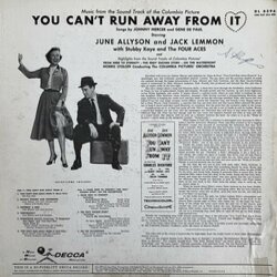 You Can't Run Away from It Trilha sonora (Leonard Bernstein, George Duning) - CD capa traseira