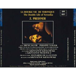 La Double vie de Vronique Soundtrack (Zbigniew Preisner) - CD-Rckdeckel