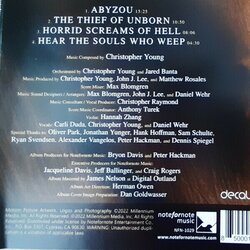 The Offering Soundtrack (Christopher Young) - CD Back cover