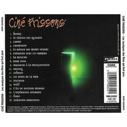 Cin Frissons - Les Musiques Des Films Qui Font Peur サウンドトラック (Brian May) - CD裏表紙