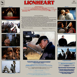 Lionheart サウンドトラック (Jerry Goldsmith) - CD裏表紙