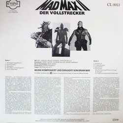 Mad Max II - Der Vollstrecker Ścieżka dźwiękowa (Brian May) - Tylna strona okladki plyty CD