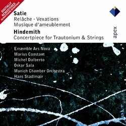 Cinma, entr'acte symphonique de Relche Ścieżka dźwiękowa (Paul Hindemith, Erik Satie) - Okładka CD