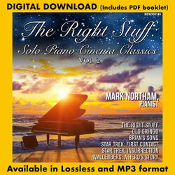 The Right Stuff: Solo Piano Cinema Classics Vol. 2 Soundtrack (Various Artists, Mark Northam) - CD cover