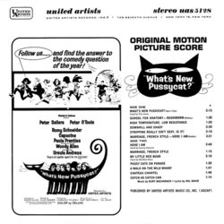 What's New Pussycat? Trilha sonora (Burt Bacharach) - CD capa traseira