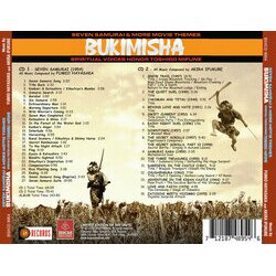 Bukimisha: Seven Samurai And More Movie Themes Ścieżka dźwiękowa (Fumio Hayasaka, Akira Ifukube) - Tylna strona okladki plyty CD