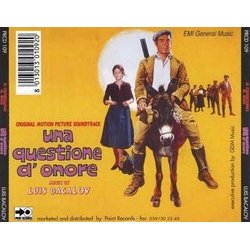 A Ciascuno Il Suo / Una Questione d'onore Trilha sonora (Luis Bacalov) - CD capa traseira