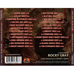 Killing Floor 2 Ścieżka dźwiękowa (Rocky Gray) - Tylna strona okladki plyty CD