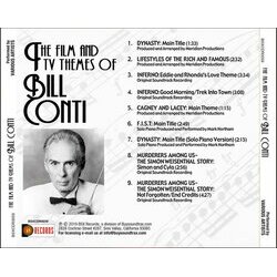 The Film And TV Themes Of Bill Conti Ścieżka dźwiękowa (Bill Conti) - Tylna strona okladki plyty CD