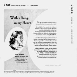 With a Song in My Heart ... Soundtrack (Harold Arlen, Dave Barbour, Irving Caesar, Sammy Cahn, George Gershwin, Ira Gershwin, Lorenz Hart, Ted Koehler, Frank Loesser, Richard Rodgers, Arthur Schwartz, Jule Styne, Vincent Youmans) - CD Back cover