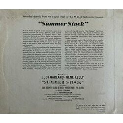 Summer Stock サウンドトラック (Mack Gordon, Harry Warren) - CD裏表紙